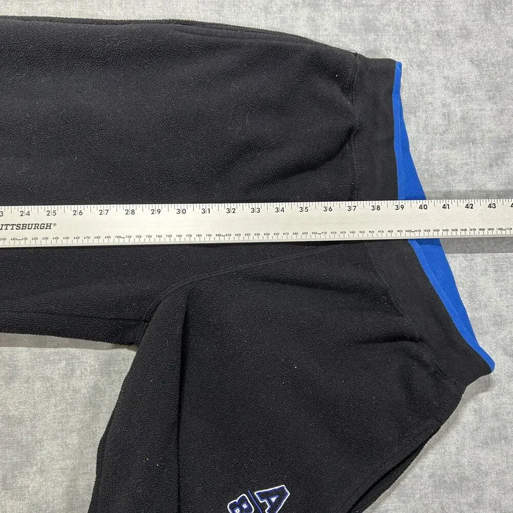 Vintage Y2K Aeropostale fleece sweatpants mens S Black Blue Wide Leg Baggy